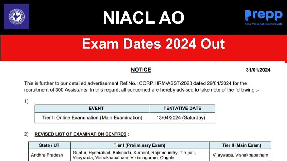 NIACL Assistant Mains Exam Date 2024 Out at newindia.co.in; Download