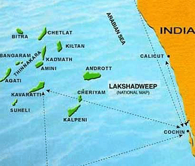 islands of arabian sea and bay of bengal