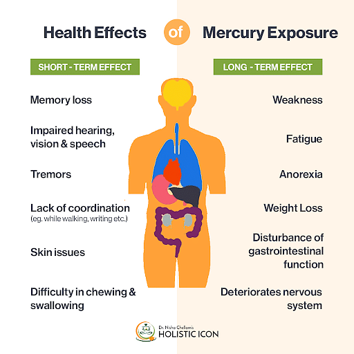 symptoms of mercury poisoning