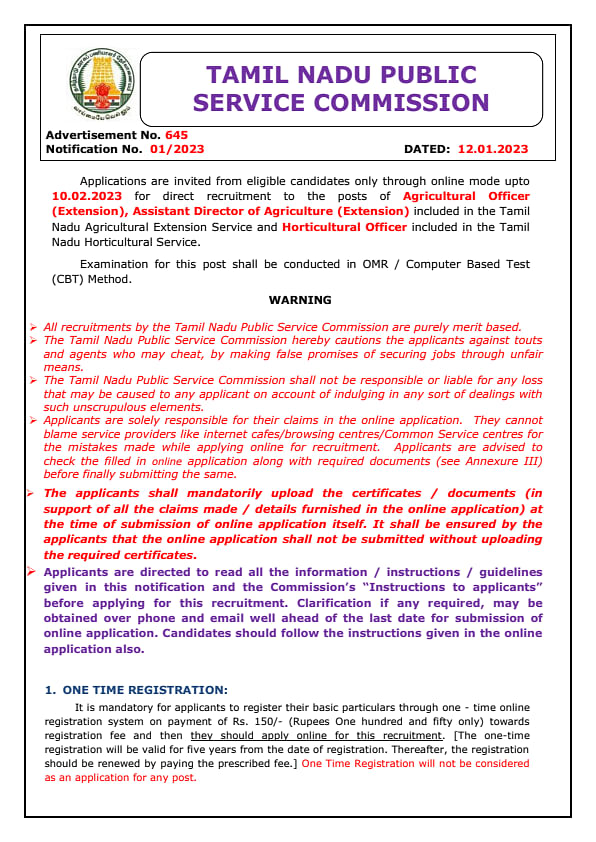 Notice To Candidates: Disqualification Warning, PDF