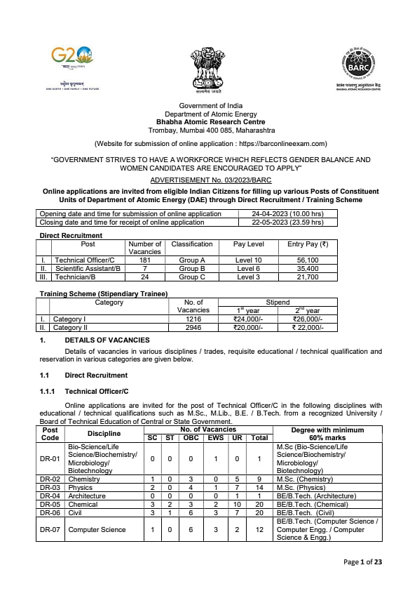 Barc Application Form 2023 Printable Forms Free Online